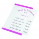 Plaque porte-tarifs / consignes