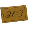 Plaque signalétique pour numéro de chambre