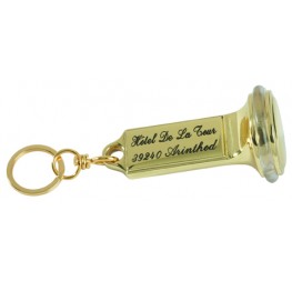 Porte-clés poire laiton