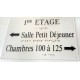 Plaque signalétique transparente 300X200 mm