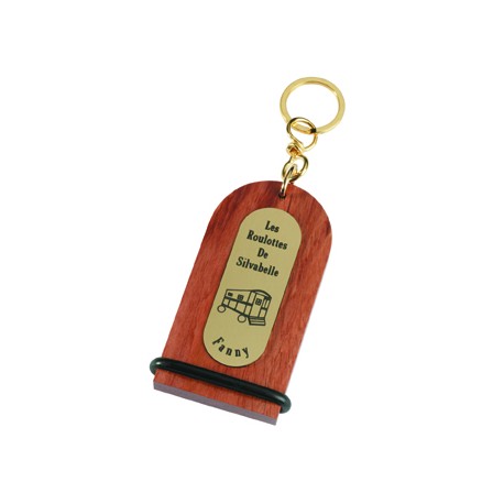 Porte-clés bois gravé