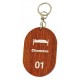 Porte-clés bois oblong