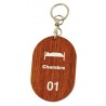 Porte-clés bois OBLONG