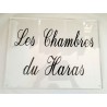 Plaque signalétique transparente 300X200 mm