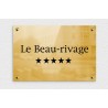 Plaque signalétique en laiton